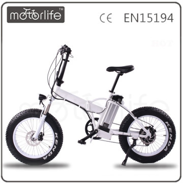 Venta caliente de la marca MOTORLIFE / OEM 36v 250w bicicleta de 20 pulgadas de grasa en bicicleta eléctrica